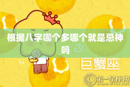 根据八字哪个多哪个就是忌神吗