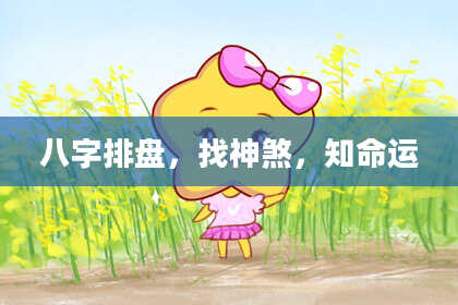 八字排盘，找神煞，知命运