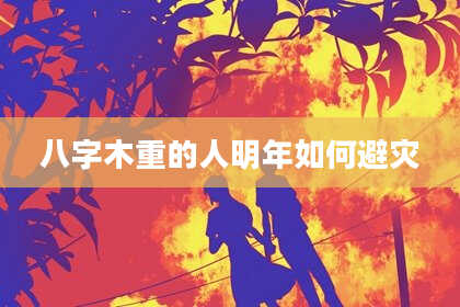 八字木重的人明年如何避灾