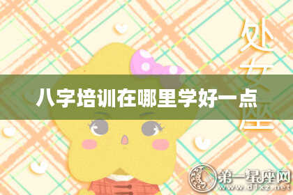 八字培训在哪里学好一点