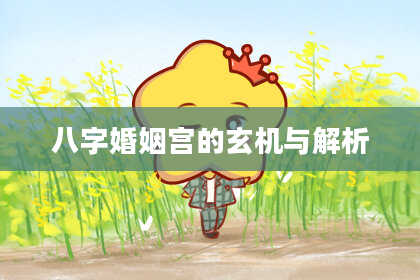 八字婚姻宫的玄机与解析