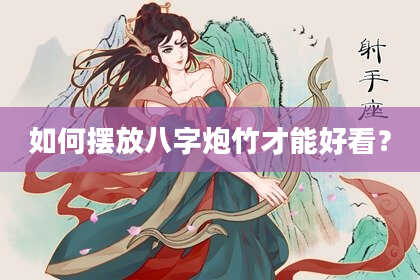 如何摆放八字炮竹才能好看？