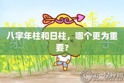 八字年柱和日柱,哪个更为重要?