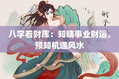 八字看财库：知晓事业财运，预知机遇风水