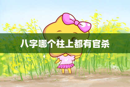 八字哪个柱上都有官杀