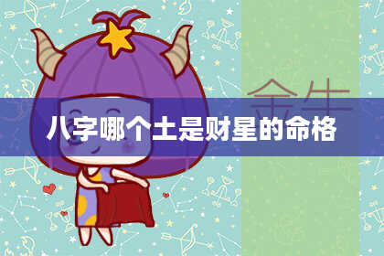 八字哪个土是财星的命格