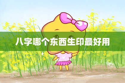 八字哪个东西生印最好用