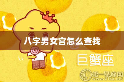 八字男女宫怎么查找