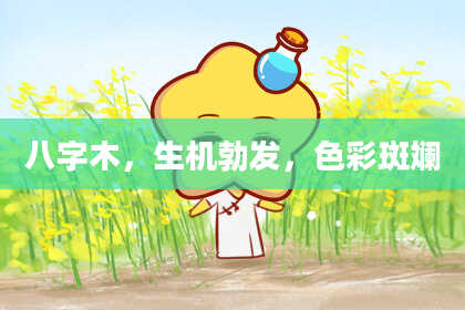 八字木，生机勃发，色彩斑斓