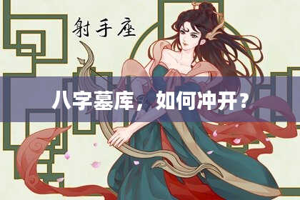 八字墓库，如何冲开？