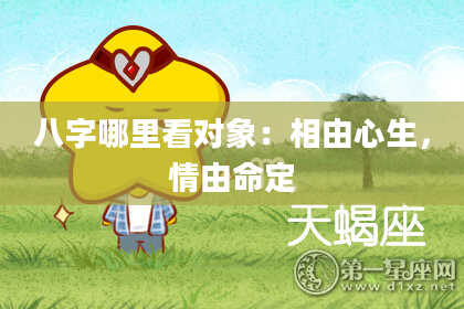 八字哪里看对象：相由心生，情由命定