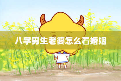 八字男生老婆怎么看婚姻