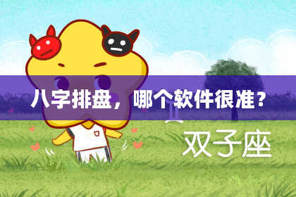 八字排盘，哪个软件很准？