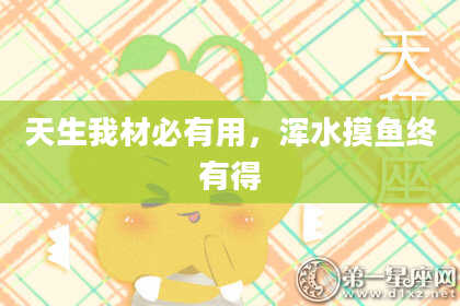 天生我材必有用,浑水摸鱼终有得