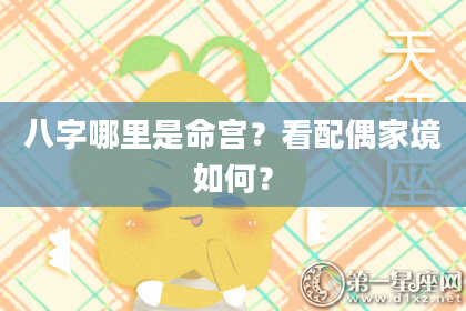 八字哪里是命宫？看配偶家境如何？