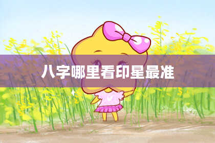 八字哪里看印星最准