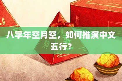 八字年空月空，如何推演中文五行？
