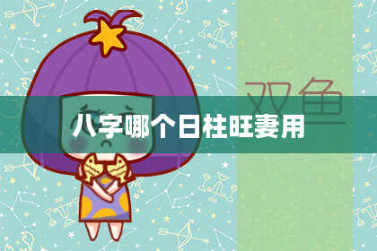 八字哪个日柱旺妻用