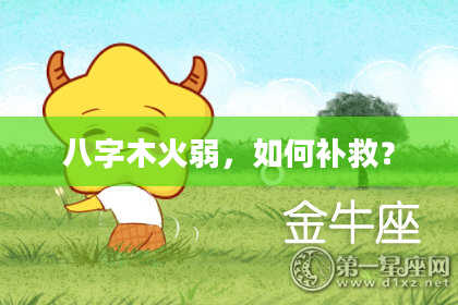 八字木火弱,如何补救?