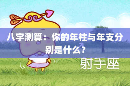 八字测算：你的年柱与年支分别是什么？