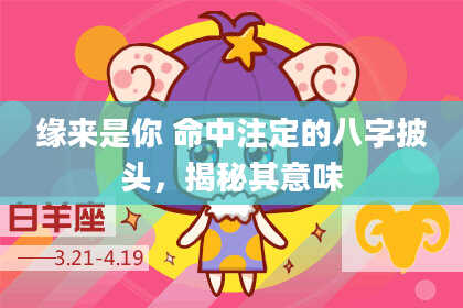 缘来是你 命中注定的八字披头,揭秘其意味